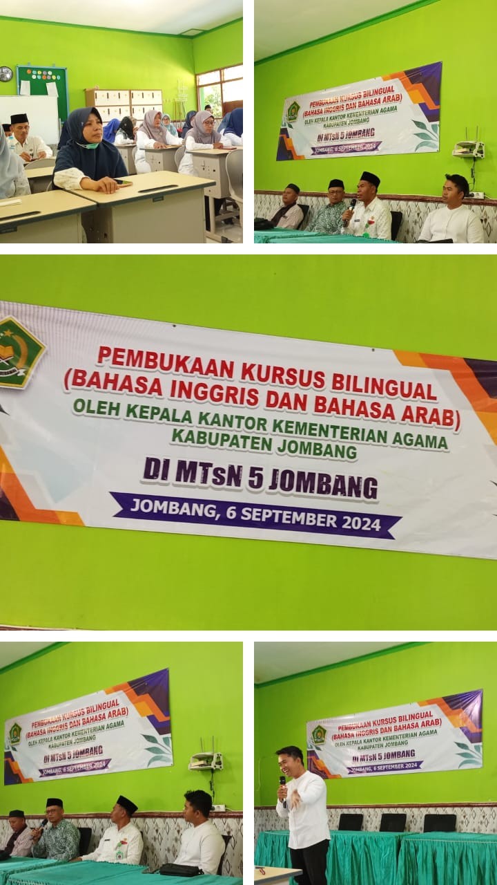 MADRASAH BILINGUAL,  MTsN 5 JOMBANG BERANI TERIMA TANTANGAN